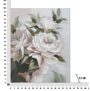 OBRAZ NA PŁÓTNIE FLOWER&LEAF 80x3,7x100 cm